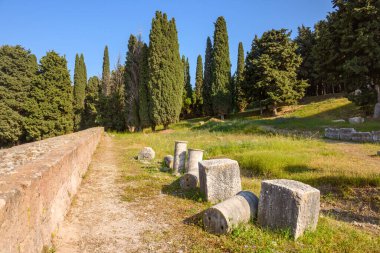 Yunanistan 'daki Kos adasındaki Asklepion arkeolojik alanı