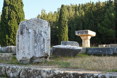 Yunanistan 'daki Kos adasındaki Asklepion arkeolojik alanı