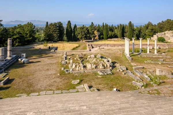Den Arkeologiska Platsen För Asklepion Kos Grekland Stockfoto