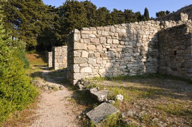 Yunanistan 'daki Kos adasındaki Asklepion arkeolojik alanı