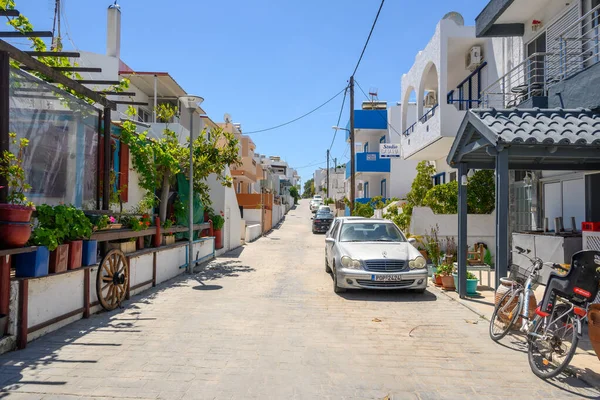 Kos Grecia Mayo 2023 Calle Estrecha Ciudad Turística Mastichari Isla — Foto de Stock