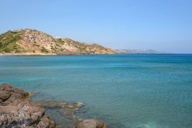 Kos adasındaki Agios Stefanos körfezi. Yunanistan