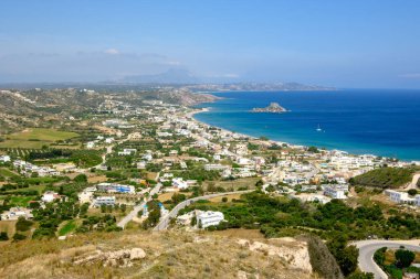 Kos adasındaki geleneksel Yunan köyü Kefalos. Yunanistan