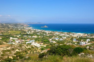 Kos adasındaki geleneksel Yunan köyü Kefalos. Yunanistan