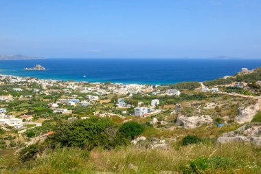 Kos adasındaki geleneksel Yunan köyü Kefalos. Yunanistan