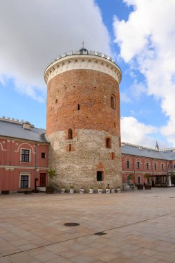 Lublin, Polonya - 13 Eylül 2022: Lublin Kraliyet Kalesi, Polonya 'da gotik bir kale