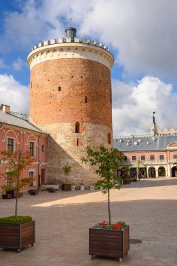 Lublin, Polonya - 13 Eylül 2022: Lublin Kraliyet Kalesi 'nin kalesi, Lublin, PolandLublin, Polonya' da bir gotik kale - 13 Eylül 2022: Lublin Kraliyet Kalesi, Polonya 'da gotik bir kale
