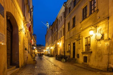 Lublin, Polonya - 12 Eylül 2022: Lublin 'deki Eski Şehir. Polonya