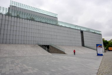 Lublin, Polonya - 12 Eylül 2022: Lublin 'de bir kültür kurumu. Polonya
