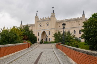 Lublin, Polonya - 12 Eylül 2022 Lublin Kraliyet Kalesi, Polonya 'nın başkenti Lublin' de bir gotik kale
