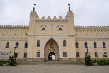 Lublin, Polonya - 12 Eylül 2022 Lublin Kraliyet Kalesi, Polonya 'nın başkenti Lublin' de bir gotik kale