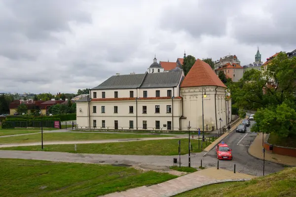 Lublin, Polonya - 13 Eylül 2022: Lublin Eski Kasabası cehennemin üzerinde yer aldı. Polonya