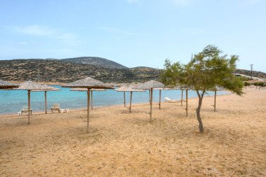 Amorgos 'taki Kalotaritissa plajı adanın güney tarafında yer almaktadır. Cycades, Yunanistan