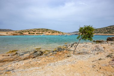 Amorgos 'taki Kalotaritissa plajı adanın güney tarafında yer almaktadır. Cycades, Yunanistan