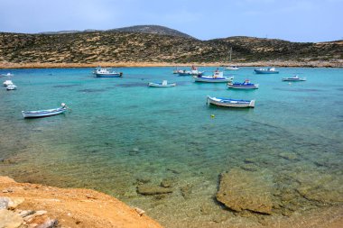 Amorgos 'taki Kalotaritissa plajı adanın güney tarafında yer almaktadır. Cycades, Yunanistan