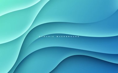 Abstract dynamic background wavy light and shadow shape clipart