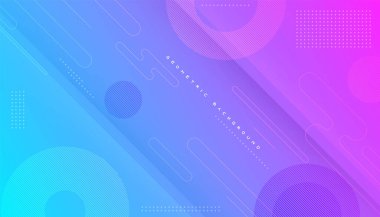 mavi ve pembe gradyan geometrik arkaplan