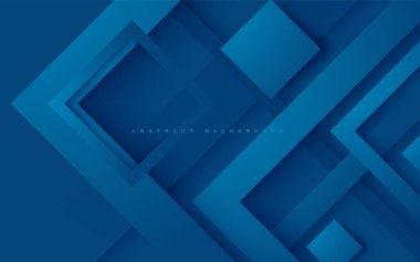 Mavi soyut boyut arkaplan kare bileşimi