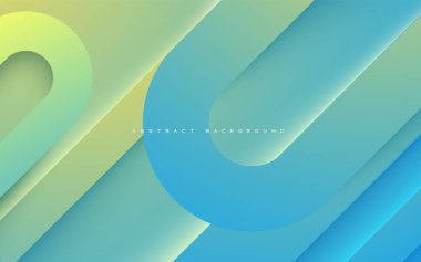 Mavi eğimli geometrik soyut arkaplan. Pankart, broşür ve broşür için modern tarz tasarımı.