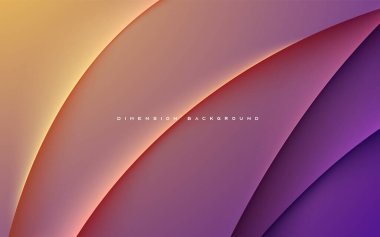 Soyut renk eğimli arkaplan boyut katmanları