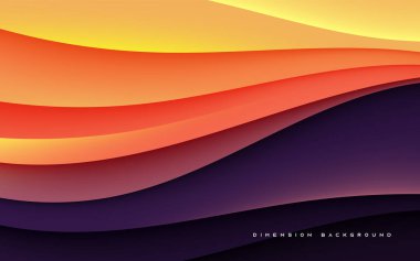 Soyut renkli gradyan 3D katman arkaplan pürüzsüz renk boyutu