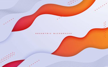 Soyut geometrik turuncu şekil arkaplanı