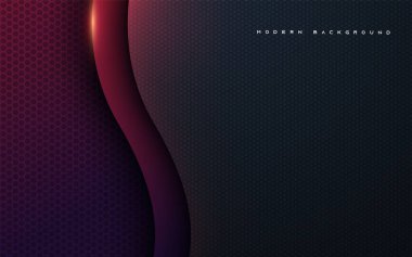 Kırmızı lamba süslemeli siyah modern boyut arkaplanı