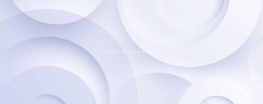 Soyut beyaz daire şekli ışık ve gölge arkaplan