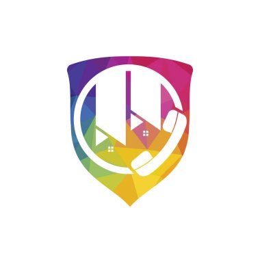 Home call vector logo design template. Real estate business logo concept.