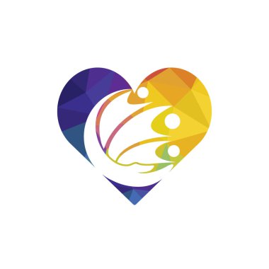 İnsanlar ya da aile bakım vektör logosu tasarımı. El ve insan simgesi tasarımı.