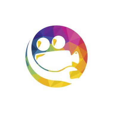 Media repair vector logo design template. Video camera with wrench icon logo design.