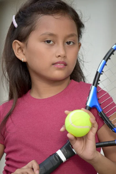 Een Nemotionele Vrouwelijke Tennisspeler — Stockfoto