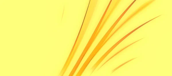 Curvy Yellow Leafy Astratto — Foto Stock