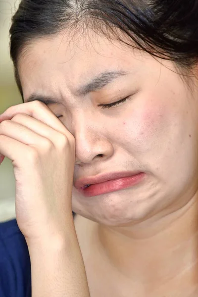 Crying Filipina Female Woman — Stock Photo, Image