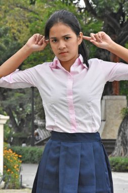 Youthful Diverse Female And Silence Outdoors