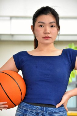 An Unemotional Pretty Diverse Female Athlete