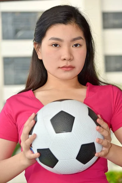深刻な選手中国の女性サッカー選手 — ストック写真