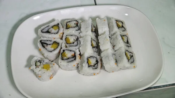 Talerz Sushi Maki — Zdjęcie stockowe