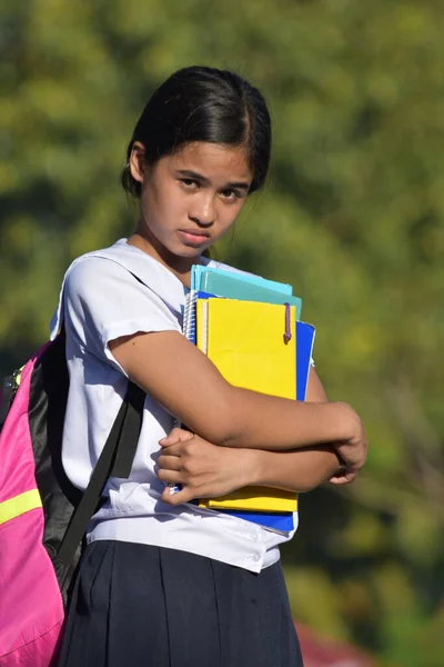 Bir Filipinli Liseli Kız Şaşkınlık — Stok fotoğraf