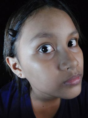 bir kız yakın çekim