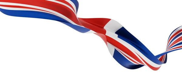 United Kingdom Flag Isolated White Background Render —  Fotos de Stock