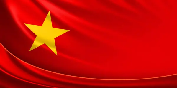 Vietnam Zászló Háttér Ábra — Stock Fotó
