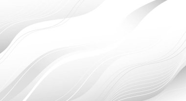 Dalga çizgisi çiziminin soyut beyaz lüks arka planı