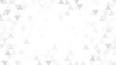 Beyaz arkaplan 4k üzerinde soyut üçgen