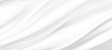 3B kopyalama alanı olan soyut beyaz kumaş arkaplanı