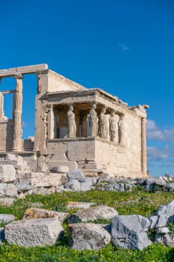 Yunanistan ve Akropolis 'te Erekteon Ayrıntıları 