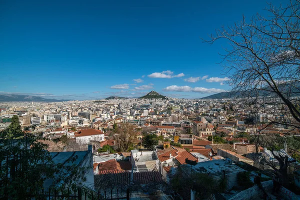 Panoramic View Athens Acropolis Greece — Stock Photo, Image