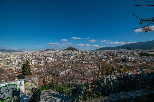 Panoramic View Athens Acropolis Greece — Stock Photo, Image