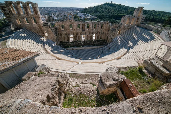 Odeon Des Herodes Atticus Akropolis Von Athen Griechenland — Stockfoto