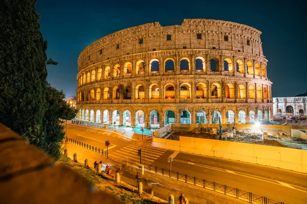 Colosseum Night Largest Ancient Amphitheatre Ever Built Rome — Stock Photo, Image